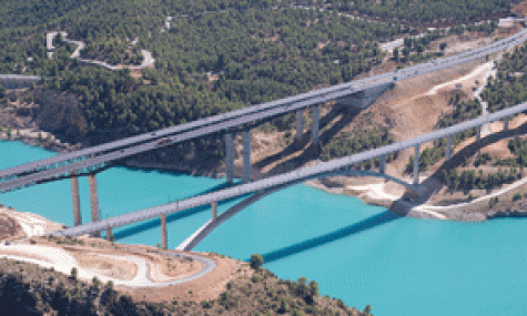 La alta velocidad del embalse de Contreras ejecutada por SANJOSE, Premio Internacional Puente de Alcntara