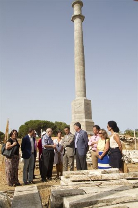 Sanjose restaurar� la Columna Conmemorativa del IV Centenario en Palos de la Frontera, Huelva