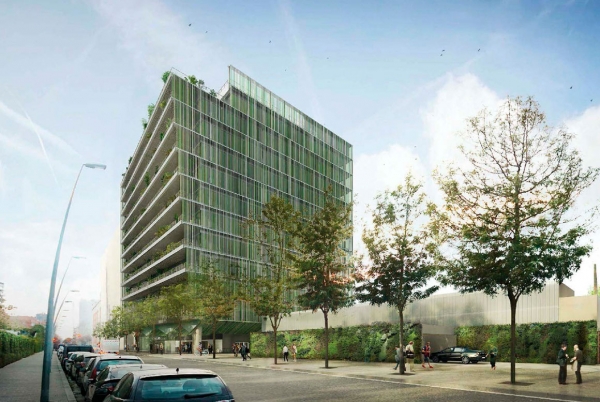 SANJOSE will build the Parc Central office building at 33-51Marroc street in Barcelona