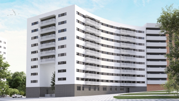 Cartuja I. vai construir o edifício de habitação Odelania Huelva
