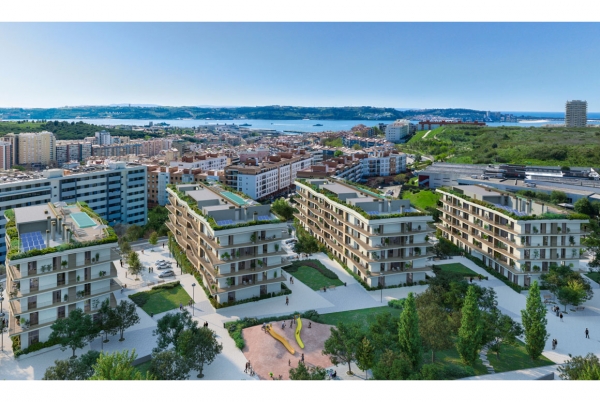 Construtora Udra construira 4 bâtiments dans le Complexe Résidentiel Alma Gardens à Miraflores, Lisbonne (Portugal)