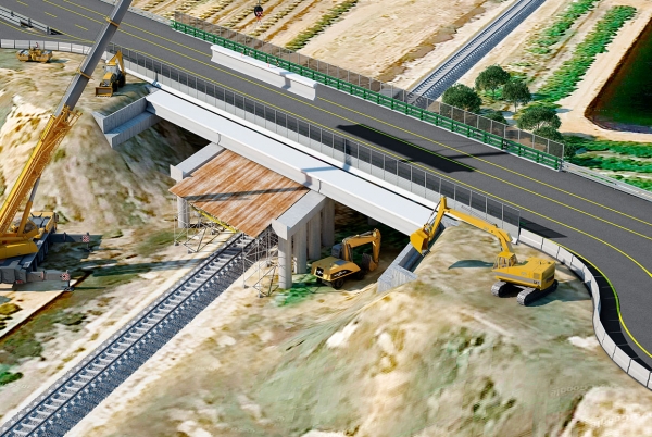 SANJOSE construye la Lnea de Alta Velocidad entre las ciudades de Torre Pacheco y Cartagena