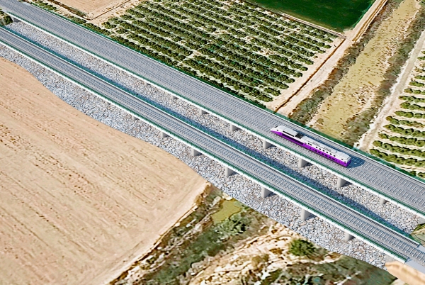 SANJOSE construye la Lnea de Alta Velocidad entre las ciudades de Torre Pacheco y Cartagena